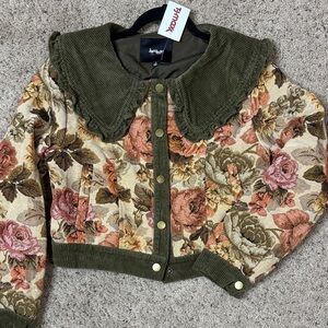 NWT Jacquie Floral Corduroy Women's Blazer S